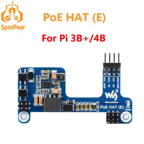Raspberry Pi PoE HAT Power over Ethernet HAT 802.3af-compliant for 3B+/4B waveshare PoE HAT (E)