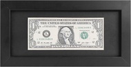 Shadow picture frameWood dollar bill frameFirst Dollar FrameBlack Dollar Billr Frame with Mator 4x9 
