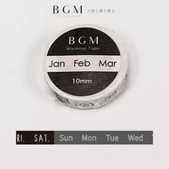 【莫莫日貨】2019新品 日本進口 BGM 手帳實用系列 和紙膠帶 - 月份 (整捲) SPT016