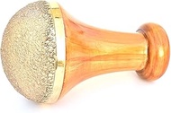 Bronze Kansa Natural Vatki Cup, Wooden Handle Ayurvedic Detox Manual Foot Massager for Relaxation an