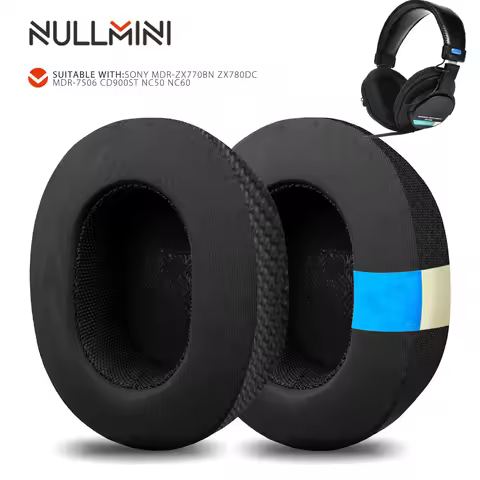 Nullmini Replacement Earpads for SONY MDR-ZX770BN ZX780DC 7506 CD900ST NC50 NC60 Headphones Cooling 