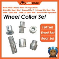 Wheel Collar Set-Full set/Front/Rear - Wave 110,Alpha CX,Future 125,Dash 2, Dash 125,Wave 125 FI/Spo