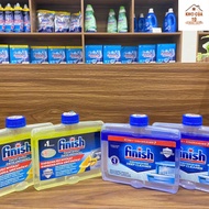 Finish dishwasher cleaning solution 250ml - lemon scent or odorless, removes odors, dirt, bacteria.