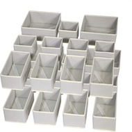 1/3/6/9/12 Packs Simple Style Foldable Cloth Storage Box Closet Dresser Drawer Divider Organizer Bas