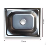 Bak Cuci Piring stainless steel Set Lengkap Tahan lama dan tidak berkarat Noda Wastafel Stainless