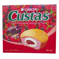 Hộp 12 Bánh Orion Custas Phô Mai vị Mâm xôi việt quất