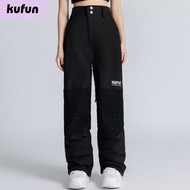 ชุดกีฬาสเก็ตบอร์ดกันลมกันน้ำ Kufun สำหรับผู้ชายและผู้หญิง ชุดกีฬาสเก็ตบอร์ดสำหรับเล่นบนหิมะแบบเต็มตั