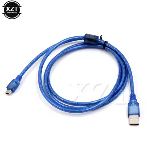 High Quality 30cm 1m 3m 5m USB 2.0 Type A Male to Mini 5P Male Mini 5P USB Cable Foil+Braided Shield