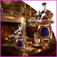 Whiskey Decanter Hunting Dog Tequila Decanter Liquor Bottles Airtight Container Alcohol Holder Colle