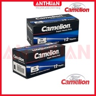 [1hộp 12] Pin 9V Carbon Camelion / Pin vuông 6f22 dùng cho Micro Đồng hồ vạn năng Ghi-ta thiết bị