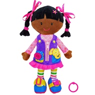 June Garden 15.5" Dressy Friends Scarlett - Educational Stuffed Plush Doll for Kids and Toddlers 2 Y