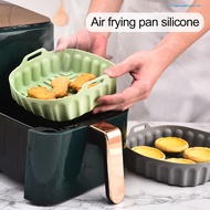 [BHS Home Shop]Air Fryers Pan Non-Stick Food Grade Uniform Heating Air Fryers Silicone Pot Liner Kitchen Supplies