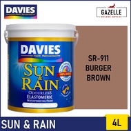 Davies Sun & Rain Acrylic Elastomeric Paint - Browns 4L