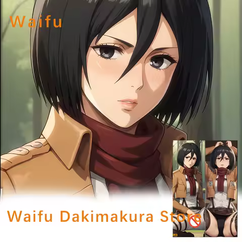 Mikasa Ackerman Attack On Titan Anime Pillow case Cover Double-Sided Print Dakimakura Life-size Body