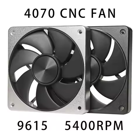 Metal CNC 4070 9615 Fan,5000RPM PWM 4Pin,FDB Bearing,High Air Volume,Pressure-optimised,ITX PC Case,