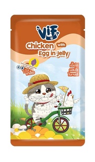 VIF Felina Canino [ยกลัง 48 ซอง] อาหารเปียกแมววิฟ อาหารแมว ครบสูตร ขนาด 75 กรัม