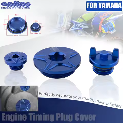 Engine Timing Plug Cover Set Oil Filter Screw Set For Yamaha YZ250F YZ450F WR250F YZ250FX WR426F WR 