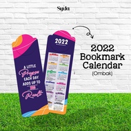 [TOP ITEM] 2022 BOOKMARK CALENDAR I QUOTES BOOKMARK I MOTIVATIONAL BOOKMARK I PENANDA BUKU I PENANDA