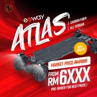 Exway ATLAS Premium Carbon Fiber 4 Wheel Drive Electric Skateboard