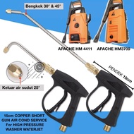 15cm COPPER SHORT GUN 25° 30° 45°  AIR COND APACHE HM3709 HM4411 HIGH PRESSURE WASHER WATERJET