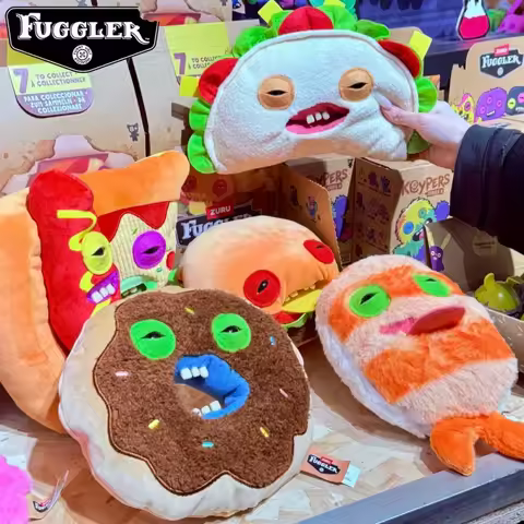 Original Fuggler Plush Blind Box Food Fuggalicious Delicacy Hamburger Pizza Plush Kawaii Mystery Box