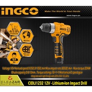 Ingco Cordless Impact Drill 12V Lithium-ion CIDLI1232
