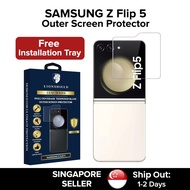 (SG) LionShield Luxe Outer Screen Protector Tempered Glass, Compatible with Samsung Z Flip 5 (With I