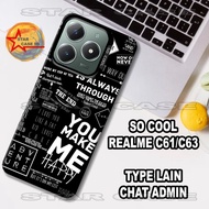 HP S9-Case hybrid IMD REALME C61 | C63- aesthetic motif casing REALME C61 | C63 -casing-cassing-phon