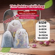 Tea filter bag empty tea bag, tea filter 100 pieces  Tea Bag tea filter bag disposable non-woven tea