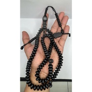 (*HOT ITEM LIMITED EDITION)* Tasbih 99 Butir Leper Teras Gemunggal Kelor Hitam  Serat Besi 12 MM  💯 