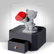 Para Ella永生花玫瑰花告白熊生日三八妇女神节礼物送女友结婚纪念日送老婆