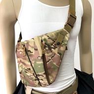 🔥รุ่นใหม่ พร้อมส่ง🔥Outdoor Tactical Chest Bag กระเป๋าคาดอก กระเป๋าสะพายเฉียง แบบบาง แนบลำตัว ผ้ากันน