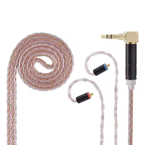 Poyatu 8 Core Silver Plated Cable for Shure SE215 SE315 SE846 SE535 SE425 Replacment Detachable MMCX