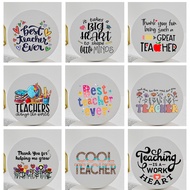 Teacher’s Day Gift Graduation Gift Ceramic Coaster Thank You Coaster Ceramic Absorbent Coaster