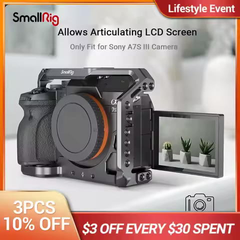 smallrig DSLR Sony A7S3 camera Cage rig A7SIII Form-fitting Cage for Sony Alpha 7S III Camera Cage A