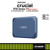 Crucial X10 External Portable SSD - 8TB (3Yrs Crucial Warranty)