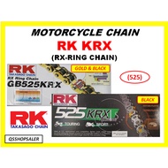 (525) RK KRX MOTORCYCLE CHAIN / RK RX-RING CHAIN / RANTAI MOTOR RX-RING / RK KRX CHAIN