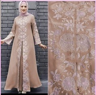 Unik gamis syari - abaya bordir - abaya pesta Diskon