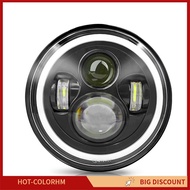 [COLORHM] Motorcycle 7 Inch Led Headlight Universal 7 Inch Round DRL Headlamp Work light