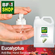 Anti Bacterial Hand Sanitizer Gel with 75% Alcohol  - Eucalyptus Anti Bacterial Hand Sanitizer Gel - 5L