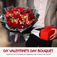 20 Sheets Flower Wrapping Bouquet Paper Floral Wrapping Paper Sheets With 24PCS 3D Gold Butterfly De