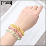 MELEN Korean Daisy Bracelet, Elastic Multicolor Bohemian Bracelet, Gifts Lucky Handmade Bracelet Boh