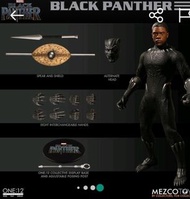 全新 正版 Mezco One:12 Black Panther黑
豹Marvel 1/12