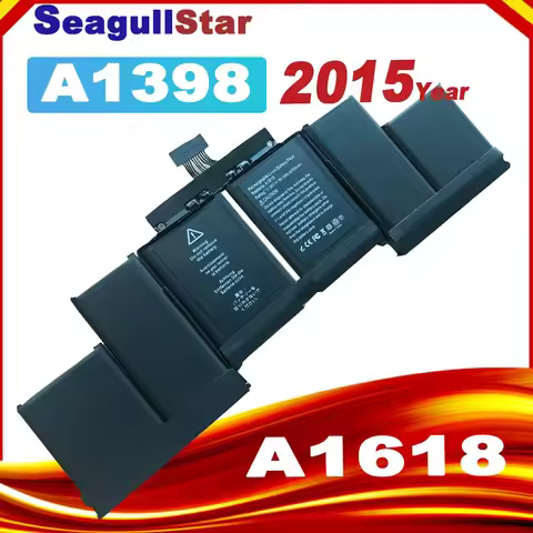 NEW Laptop Battery A1494 A1618 For Apple Macbook Pro 15" A1398 Retina (ME293 ME294 MGXA2 MGXC2 Late 