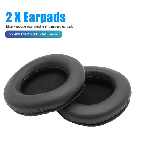 2pcs Ear Pads Memory Foam Sponge Cushion Earpad for AKG K52 K72 K92 K240 Headset