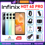 [Malaysia Set] Infinix Hot 40 Pro / Hot 40i (256GB ROM | 8+8GB RAM) NFC Supported - 1 Year Infinix M