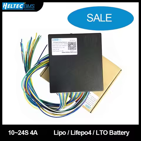 10S-24S 4A 10ASmart Active Balance Li-on Lifepo4 LTO Battery with Bluetooth APP 1mv Precision Balanc