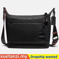 100% Original Coach 91761 Real Leather men's sticker pacer 25 messenger bag Authentic Jam Tangan Lel