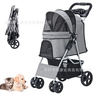 PopularPet StrollerFolding Pet Stroller Dogs and Cats Trolley Small and Medium Size Pet Stroller