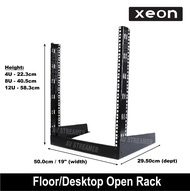 4U/ 8U/ 12U Desktop Open Server Rack  (2 post open frame rack)